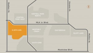 E 29th Ave Neighborhood Map